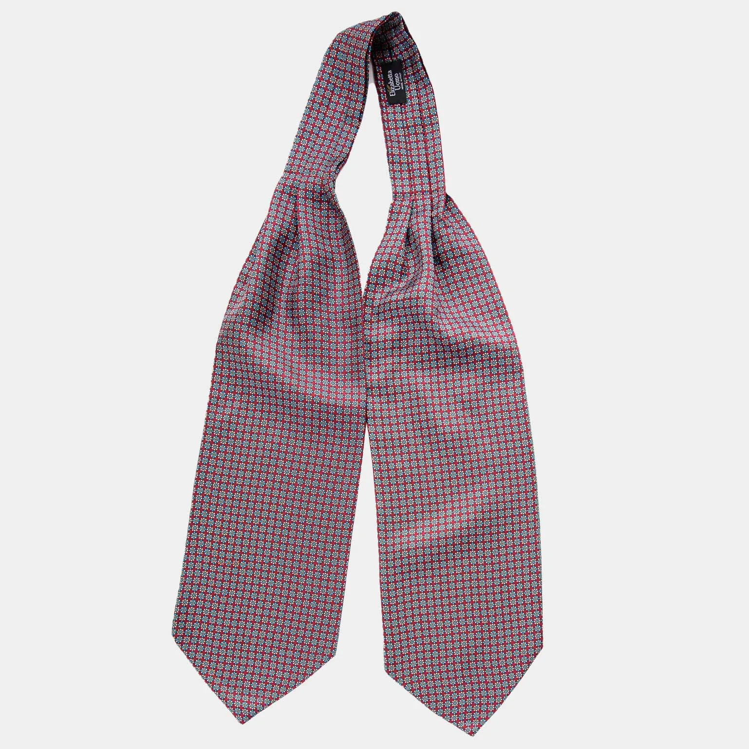 Palermo - Silk Ascot Cravat Tie - Merlot sold by Elizabetta product image thumbnail 3