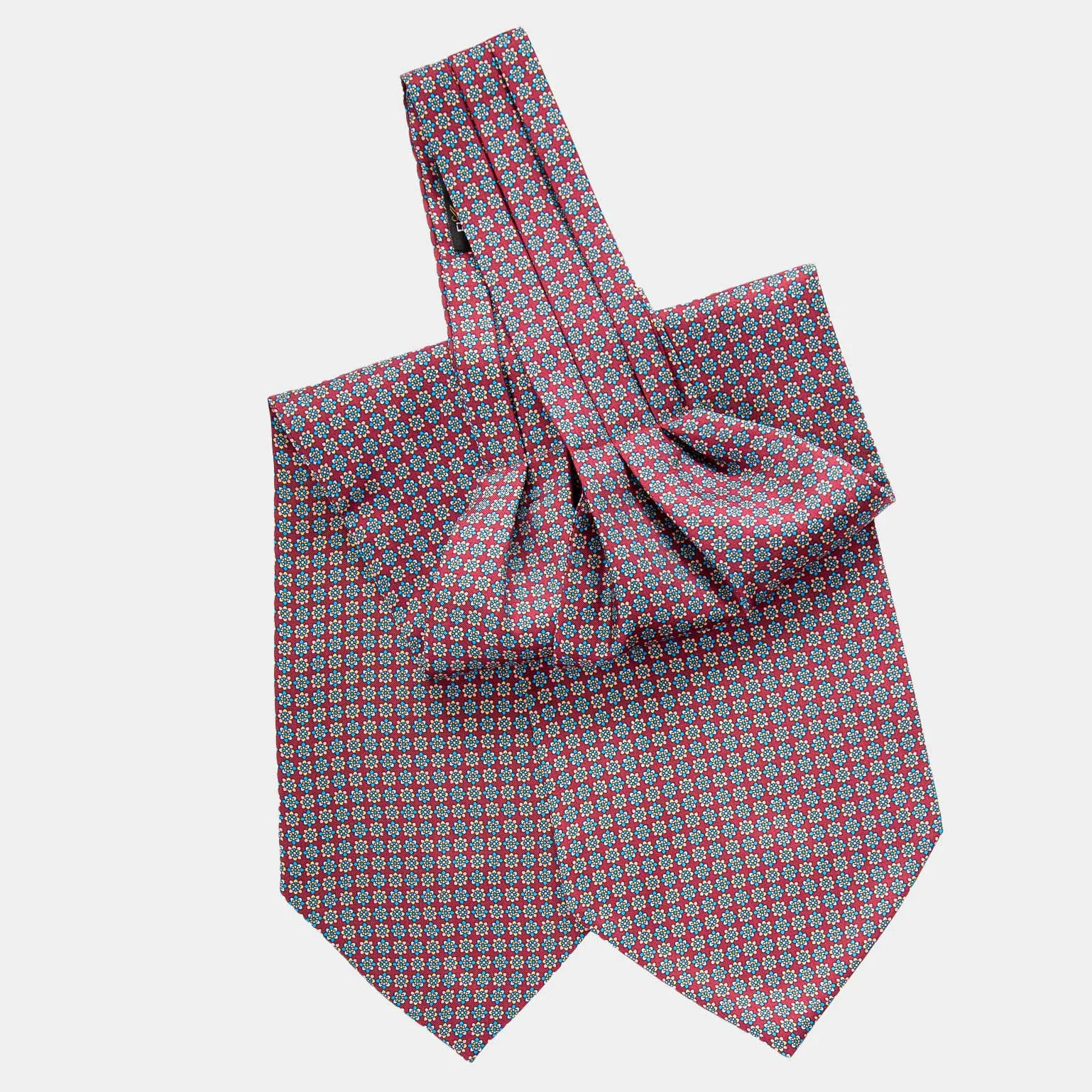 Palermo - Silk Ascot Cravat Tie - Merlot sold by Elizabetta product image thumbnail 2