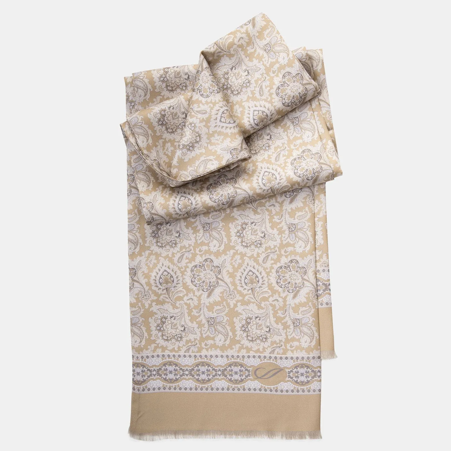 Positano - Silk Scarf - Champagne sold by Elizabetta