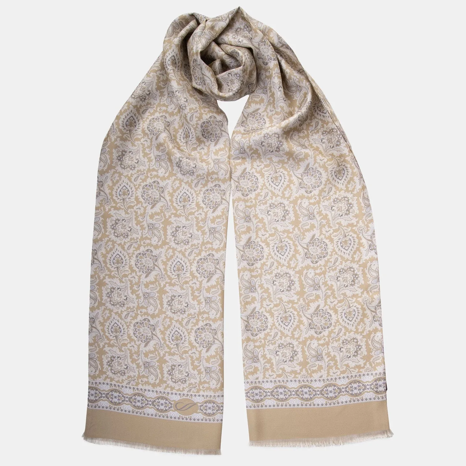 Positano - Silk Scarf - Champagne sold by Elizabetta product image thumbnail 3