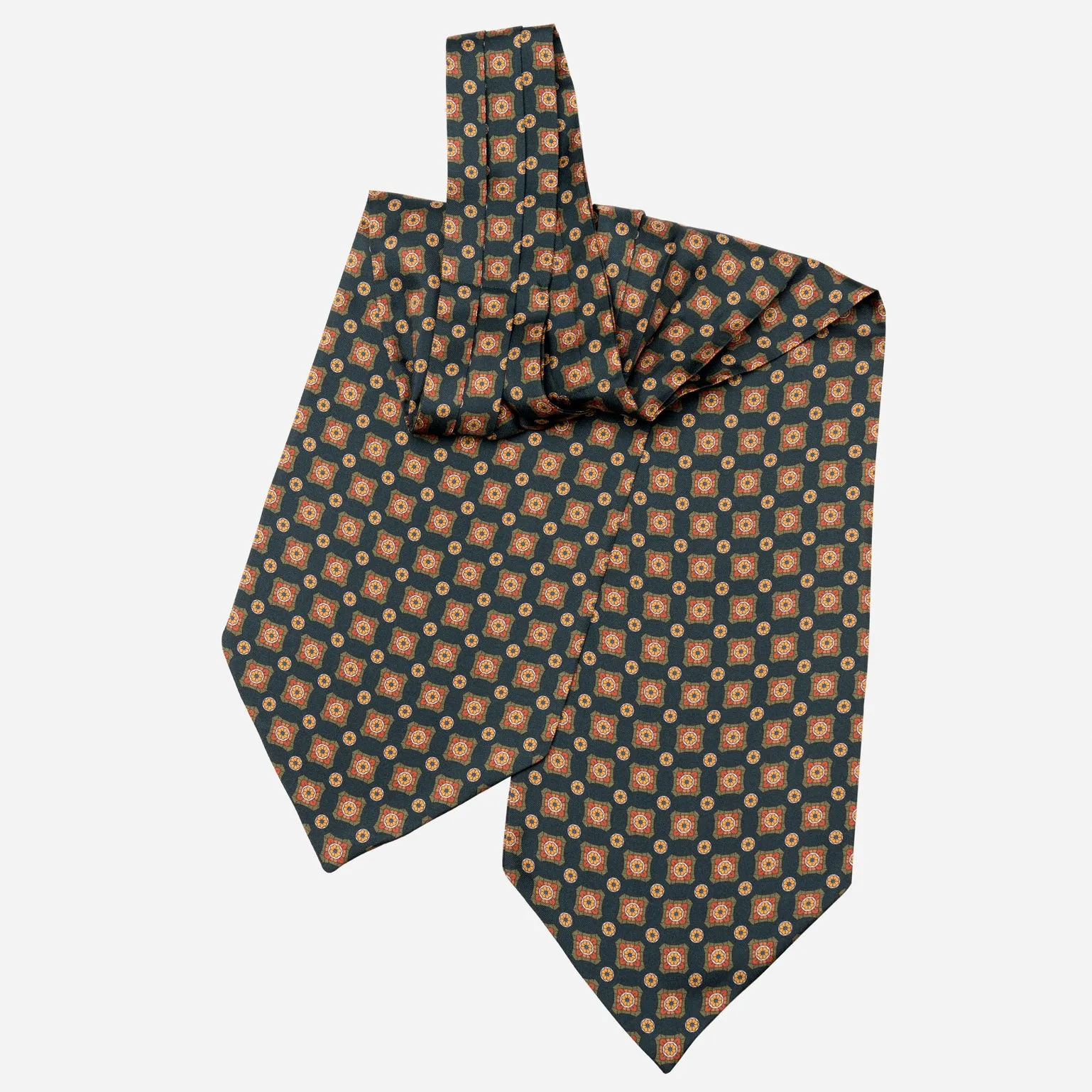 Barberini - Silk Ascot Cravat Tie - Forest sold by Elizabetta product image thumbnail 3