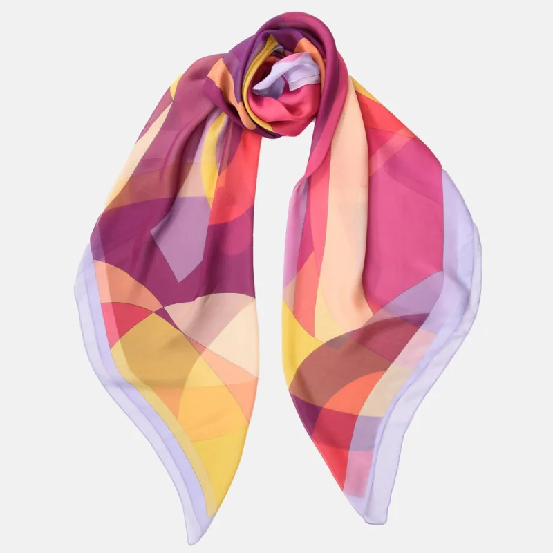 Alegra - Large Silk Scarf Shawl - Pink sold by Elizabetta