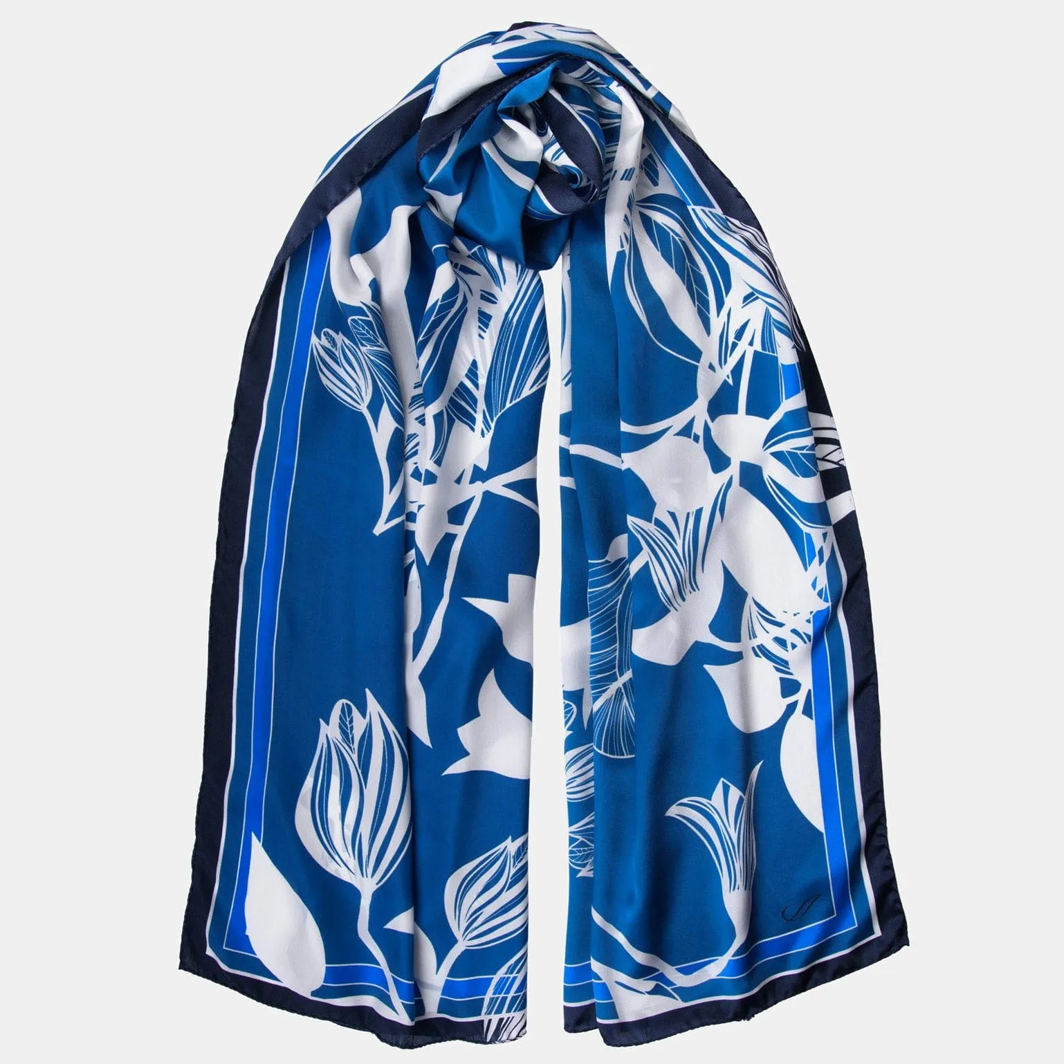 Cara - Silk Scarf Shawl - Blue sold by Elizabetta product image thumbnail 2