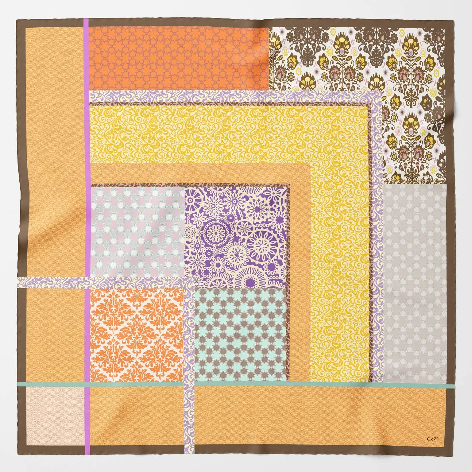 Dafne - Silk Scarf Shawl - Sunrise sold by Elizabetta product image thumbnail 2