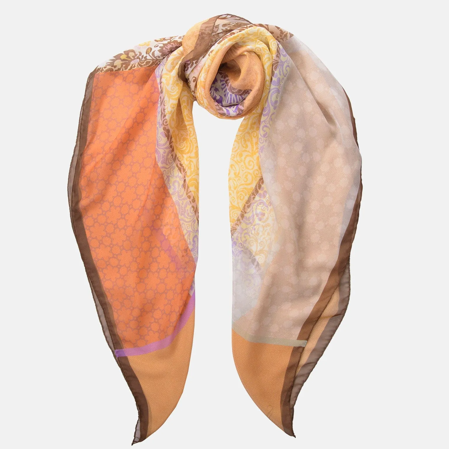 Dafne - Silk Scarf Shawl - Sunrise sold by Elizabetta product image thumbnail 3