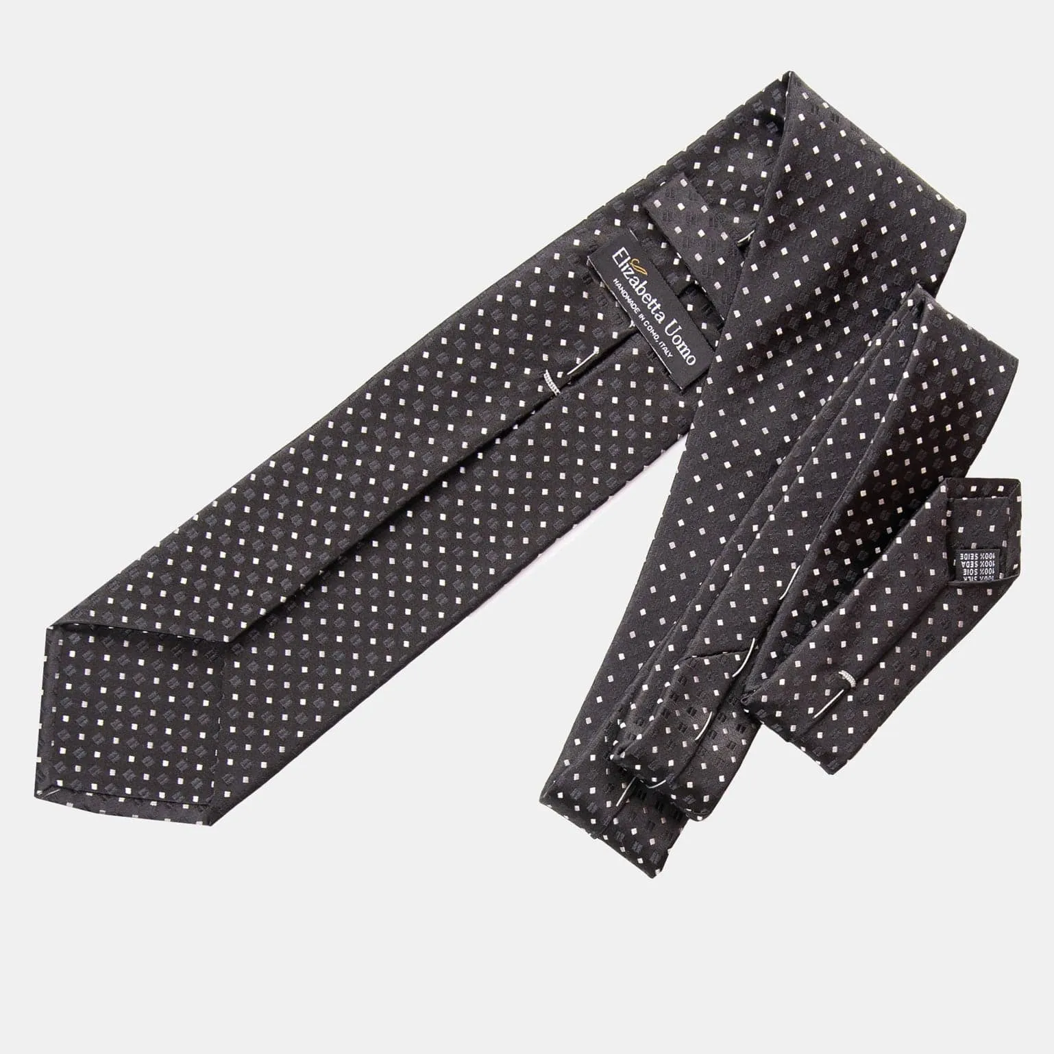Barbera - Silk Jacquard Tie - Black sold by Elizabetta product image thumbnail 3