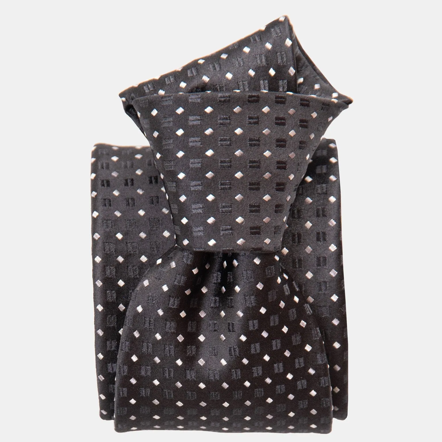 Barbera - Silk Jacquard Tie - Black sold by Elizabetta
