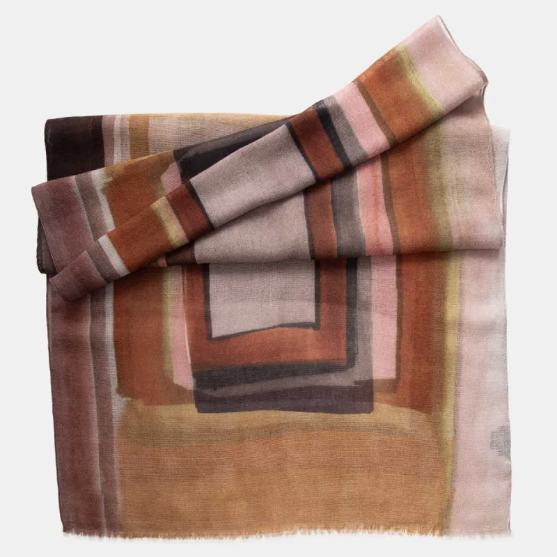 Madrid - Wool Scarf - Tan sold by Elizabetta
