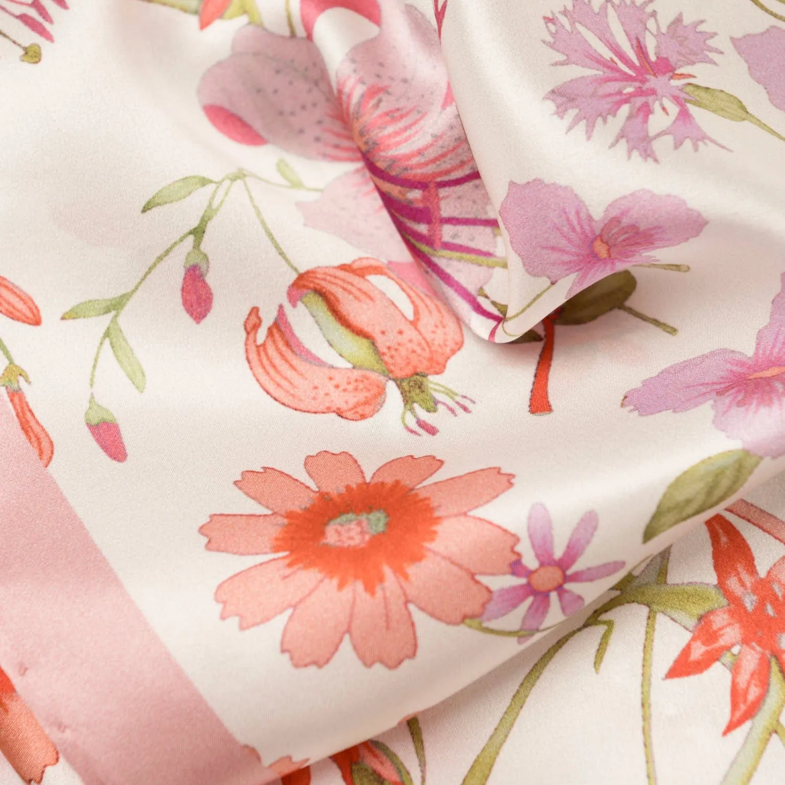 Primavera - Long Silk Scarf - Pink sold by Elizabetta product image thumbnail 4