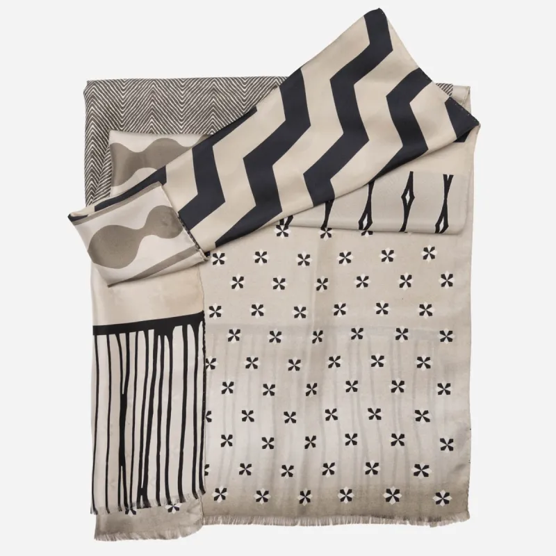 Atri - Long Silk Scarf - Sand sold by Elizabetta