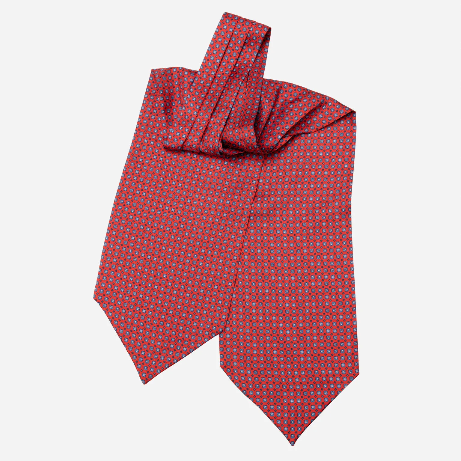 Navona - Silk Ascot Cravat Tie - Red sold by Elizabetta product image thumbnail 3