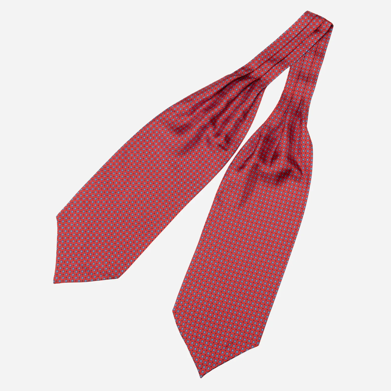 Navona - Silk Ascot Cravat Tie - Red sold by Elizabetta product image thumbnail 2