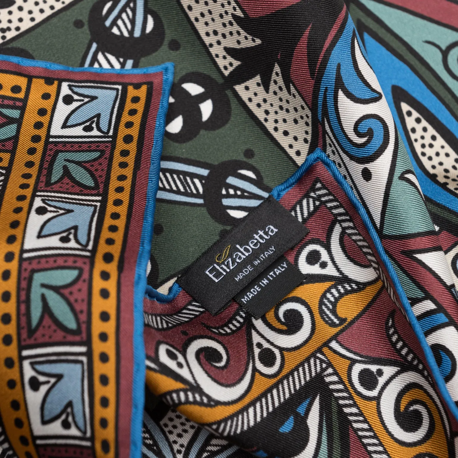 Capri - Silk Neckerchief - Teal sold by Elizabetta product image thumbnail 3