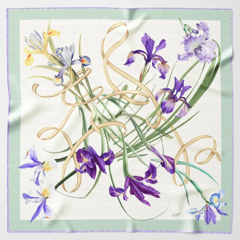 Susanna - Silk Foulard - Mint sold by Elizabetta