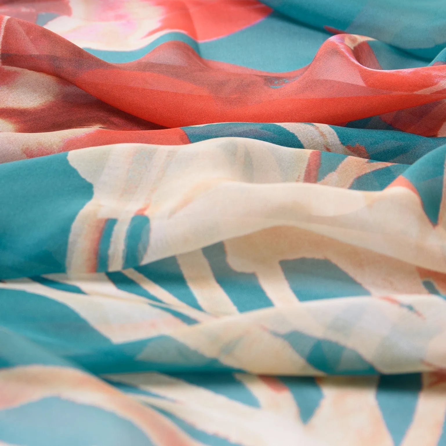 Lisa - Large Silk Scarf - Turquoise sold by Elizabetta product image thumbnail 4