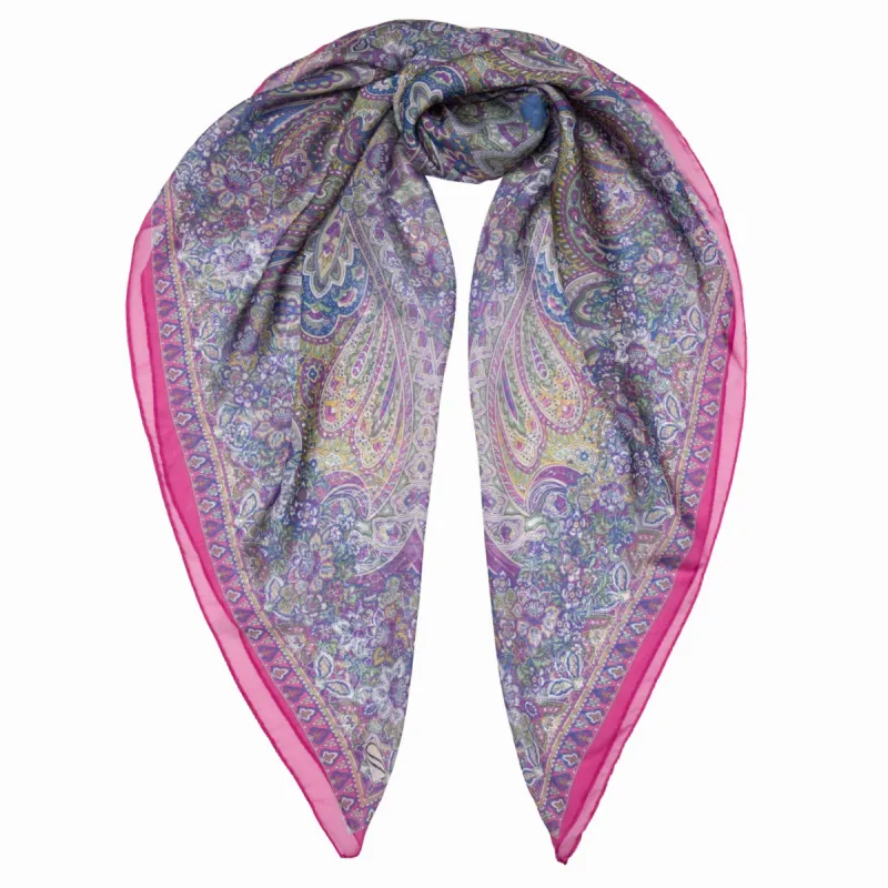Helena - Silk Scarf Shawl - Pink sold by Elizabetta