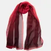 Sophia - Silk Scarf Shawl - Burgundy/Red sold by Elizabetta