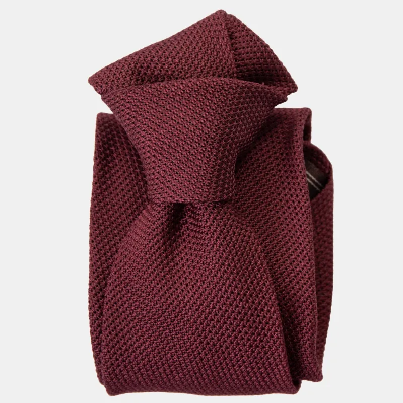 Chianti - Burgundy Silk Grenadine Tie sold by Elizabetta