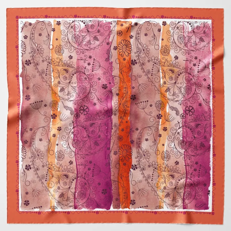 Roma - Silk Neckerchief - Sunrise sold by Elizabetta