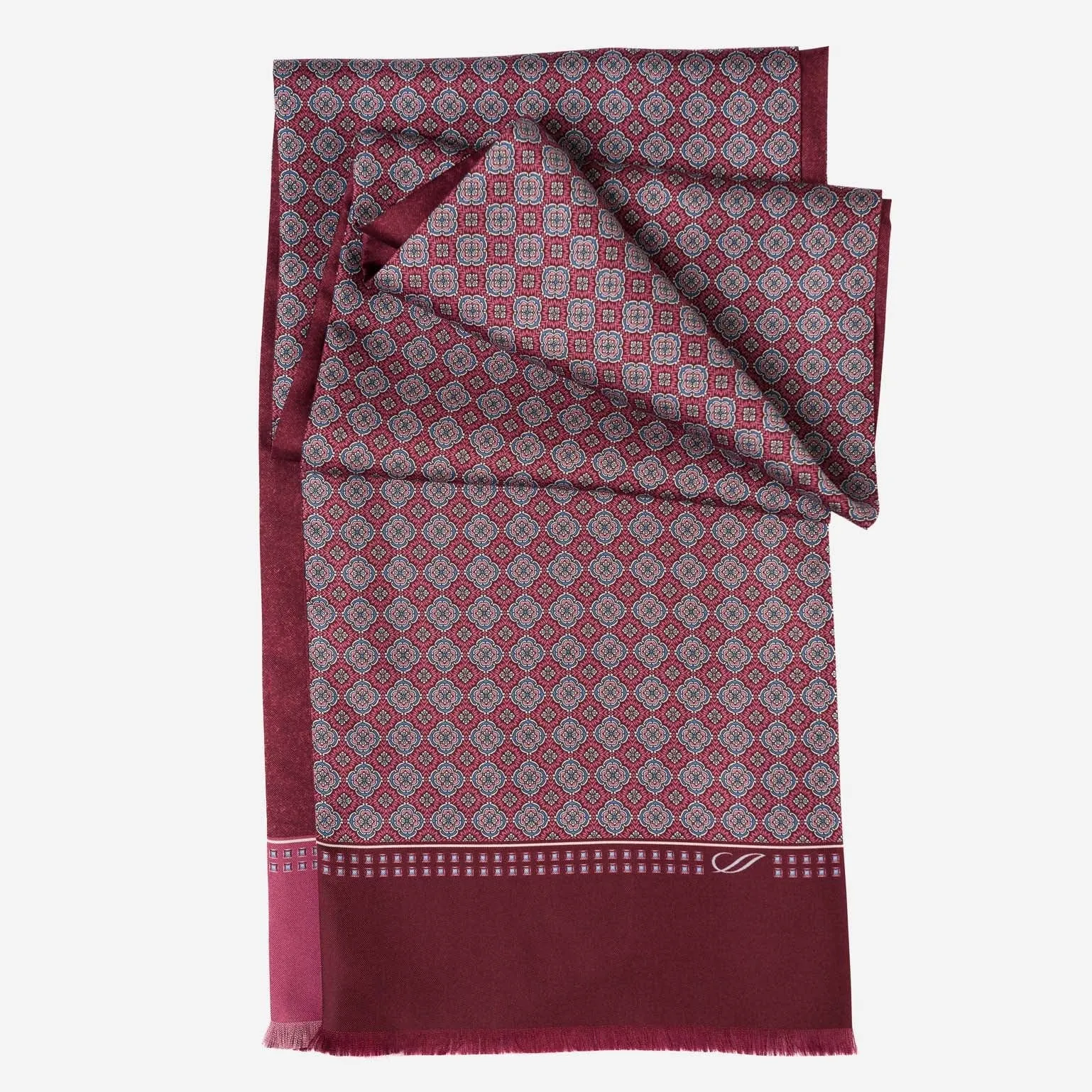 Palazzo - Reversible Silk Scarf - Claret Red sold by Elizabetta