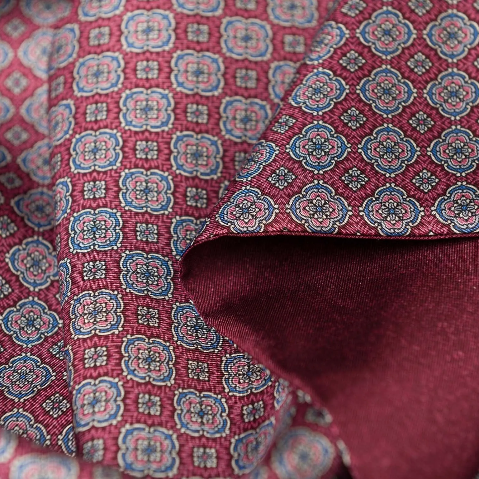 Palazzo - Reversible Silk Scarf - Claret Red sold by Elizabetta product image thumbnail 3