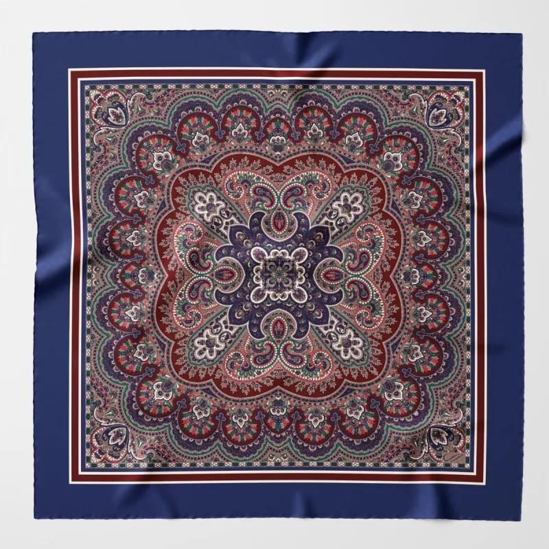 Frascati - Silk Neckerchief - Royal Blue sold by Elizabetta