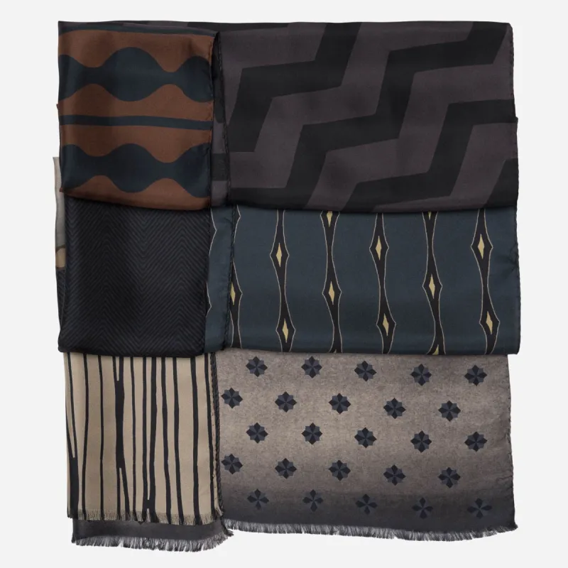 Atri - Long Silk Scarf - Plum sold by Elizabetta