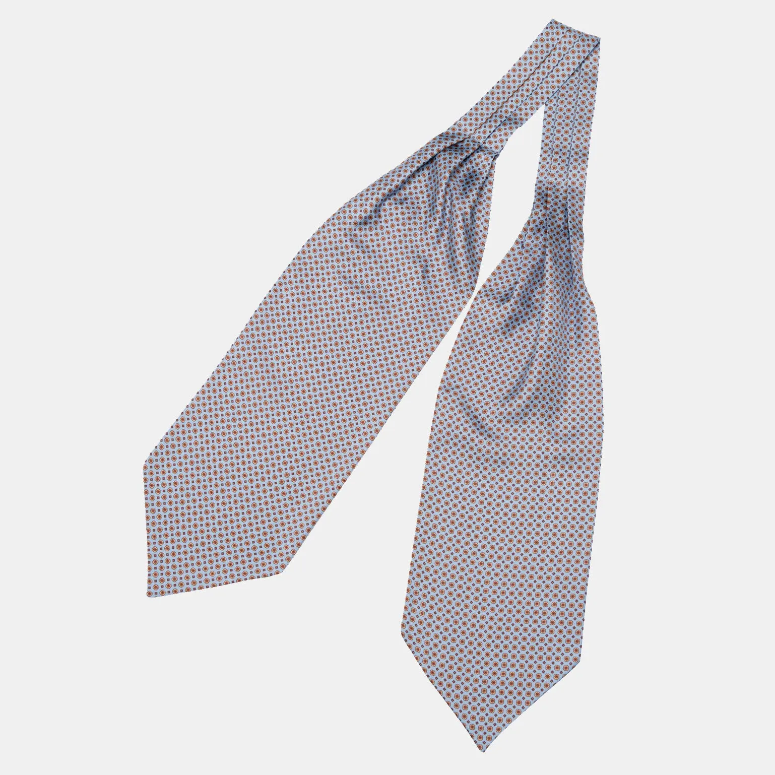 Navona - Silk Ascot Cravat Tie - Azure sold by Elizabetta product image thumbnail 2