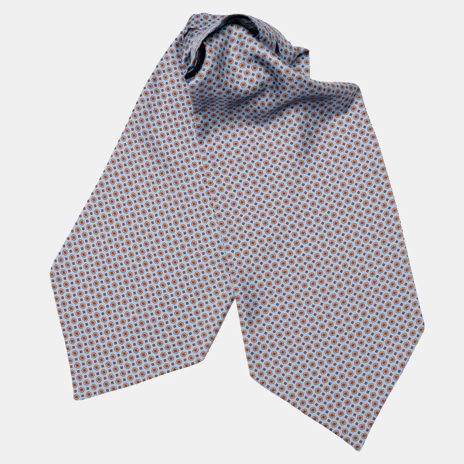 Navona - Silk Ascot Cravat Tie - Azure sold by Elizabetta