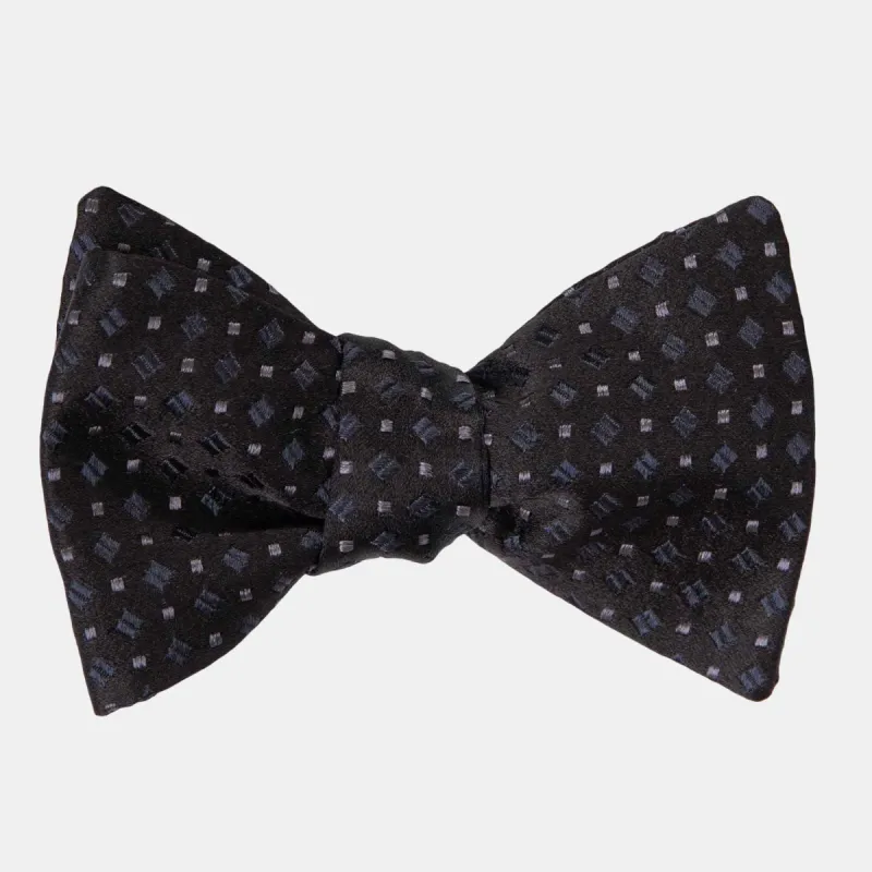 Bellini - Silk Bow Tie - Black sold by Elizabetta