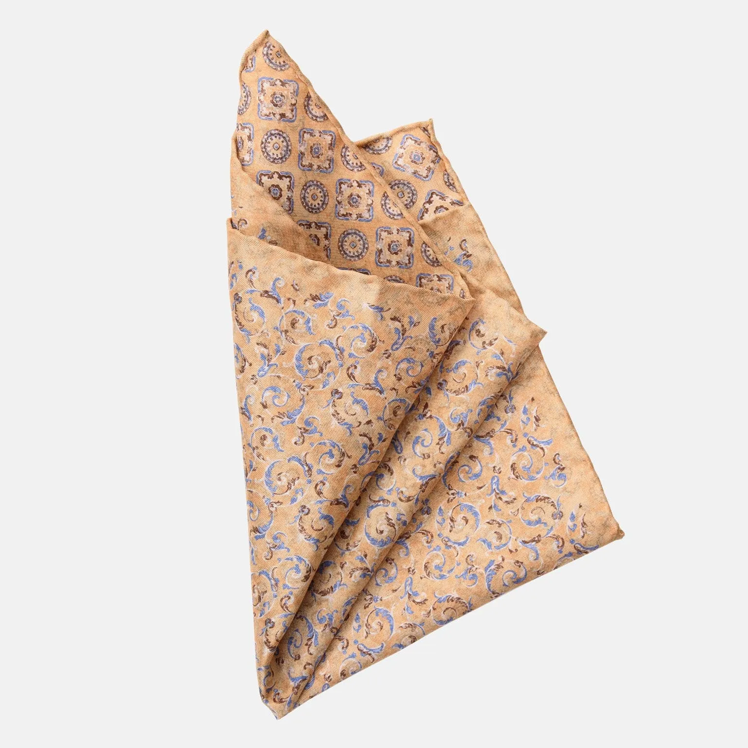 Italo - Double Sided Silk Pocket Square - Yellow sold by Elizabetta product image thumbnail 2