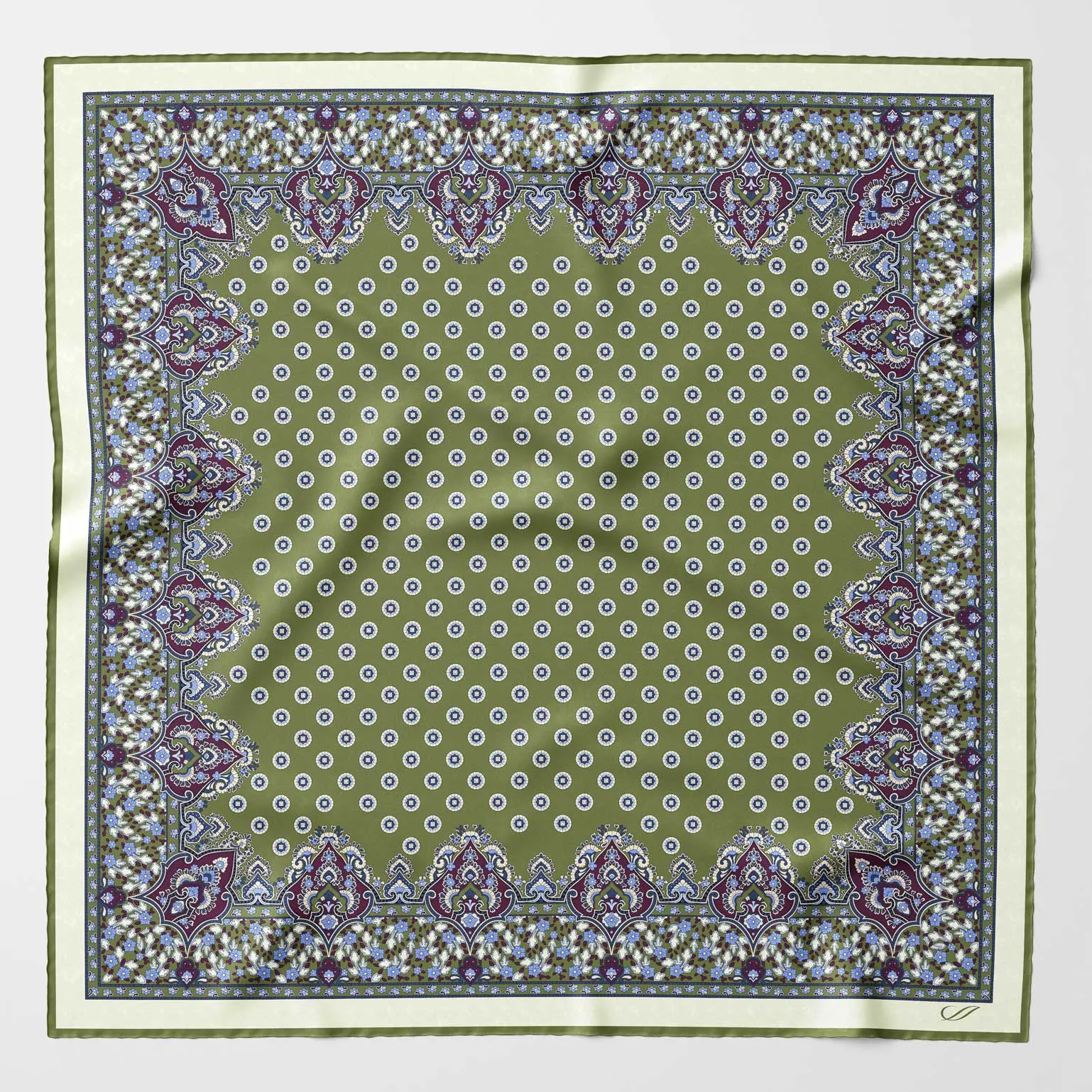 Filippo - Silk Neckerchief - Green sold by Elizabetta