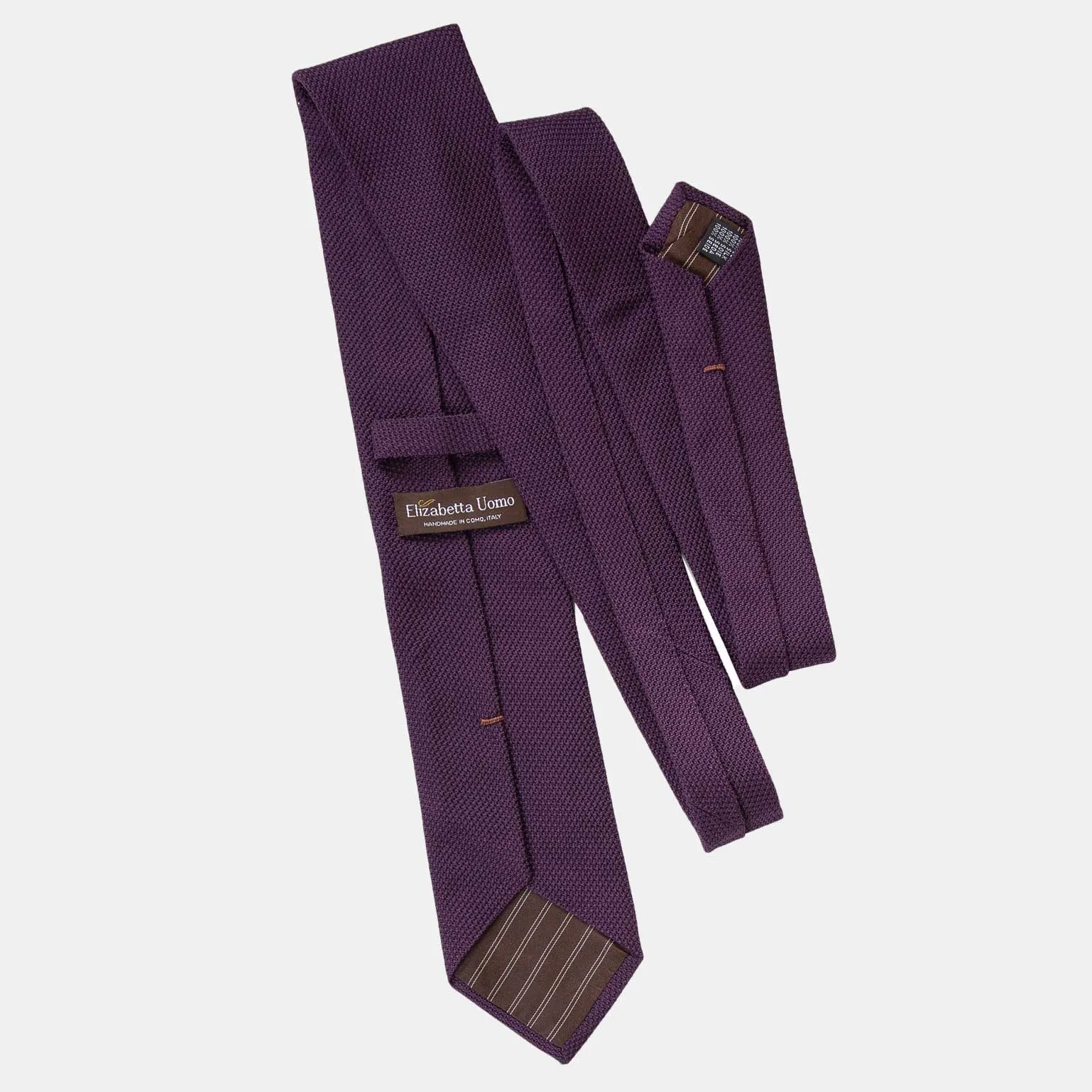 Plum - Silk Grenadine Tie sold by Elizabetta product image thumbnail 3