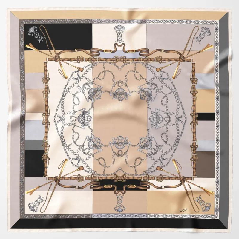 Gabriella - Silk Foulard - Hazelnut sold by Elizabetta