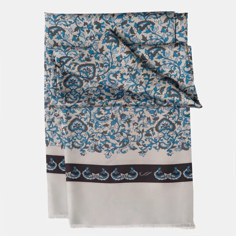 Elba - Silk Scarf - Grey sold by Elizabetta