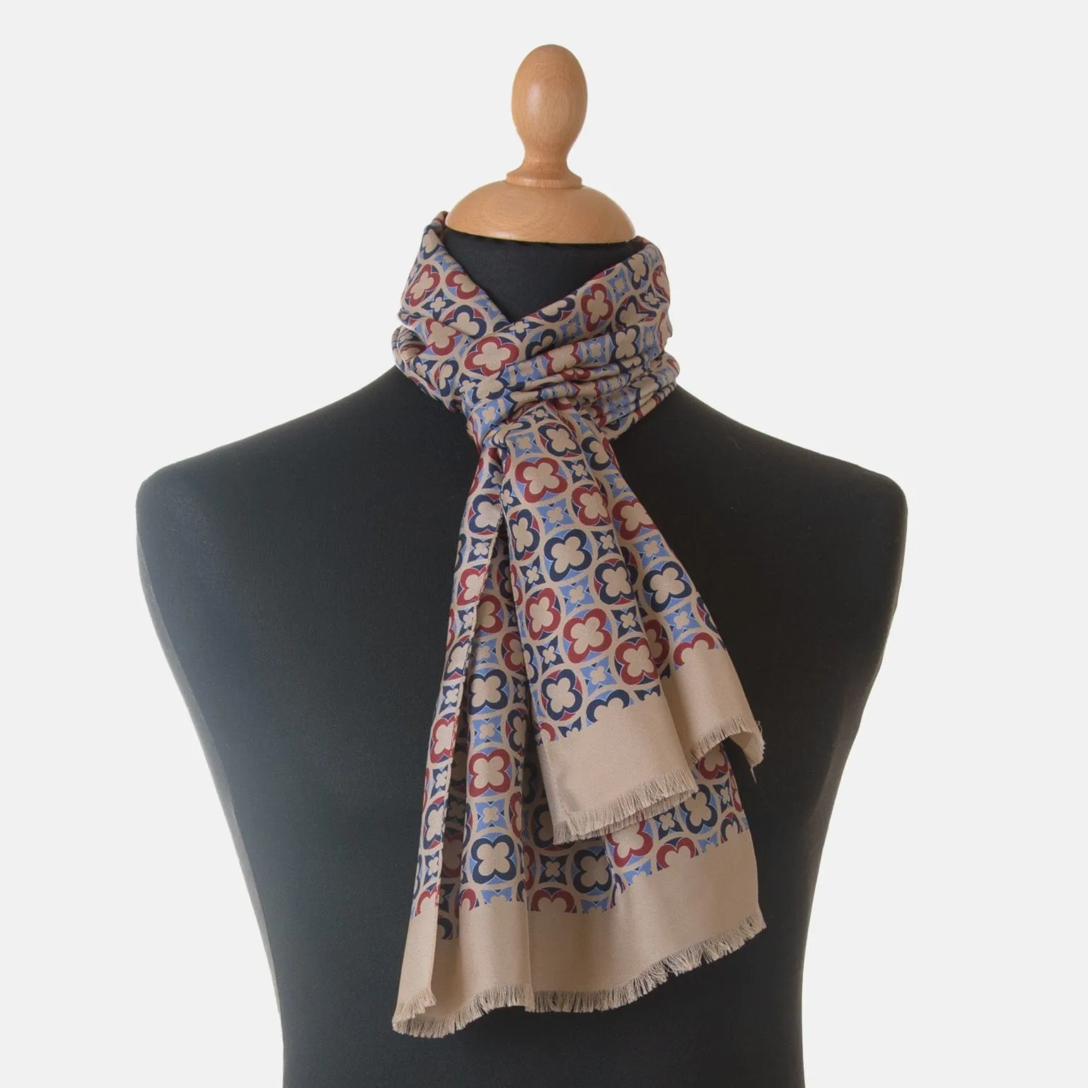 Sandro - Silk Scarf - Tan sold by Elizabetta product image thumbnail 3