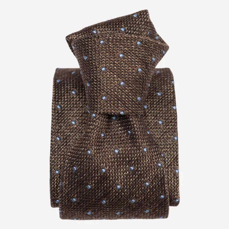 Mattei - Silk Grenadine Tie - Brown sold by Elizabetta