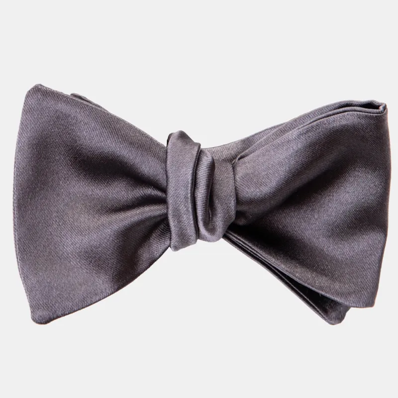 Negroni - Silk Bow Tie - Pewter sold by Elizabetta