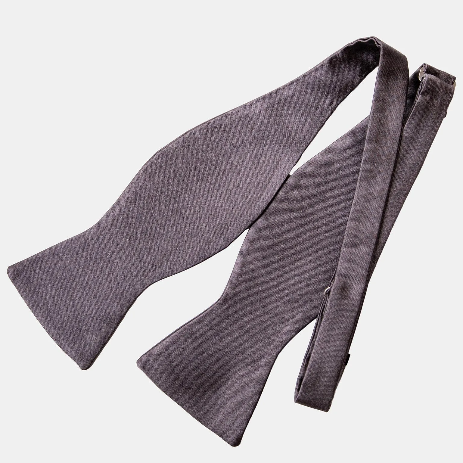 Negroni - Silk Bow Tie - Pewter sold by Elizabetta product image thumbnail 2