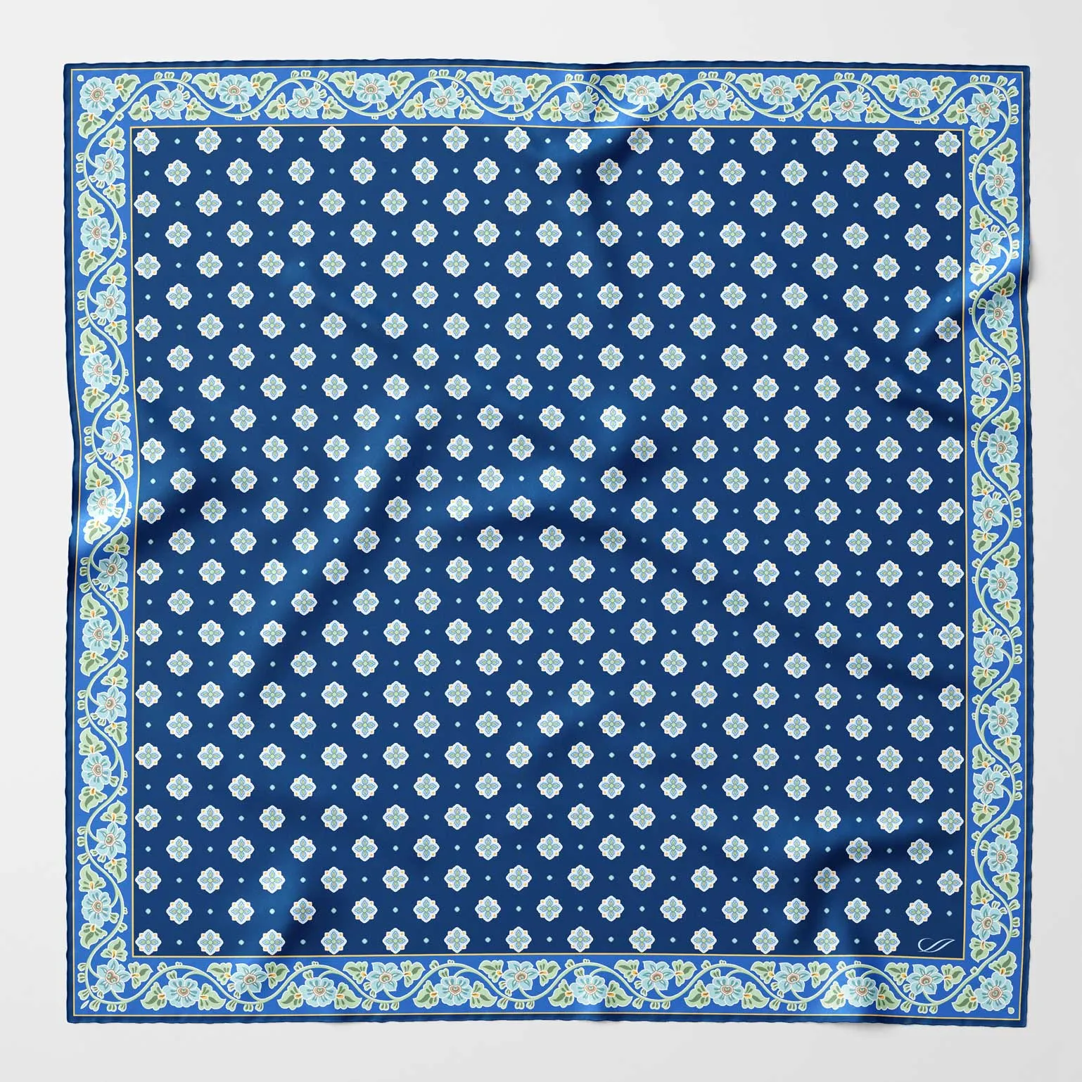 Ducati - Silk Neckerchief - Marine Blue sold by Elizabetta