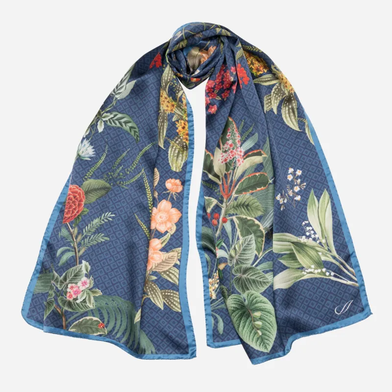 Sara - Long Silk Scarf - Blue sold by Elizabetta