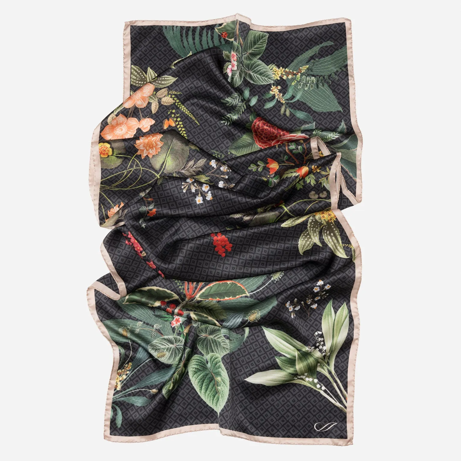 Sara - Long Silk Scarf - Black sold by Elizabetta product image thumbnail 2