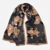 Laura - Silk Scarf Shawl - Black sold by Elizabetta