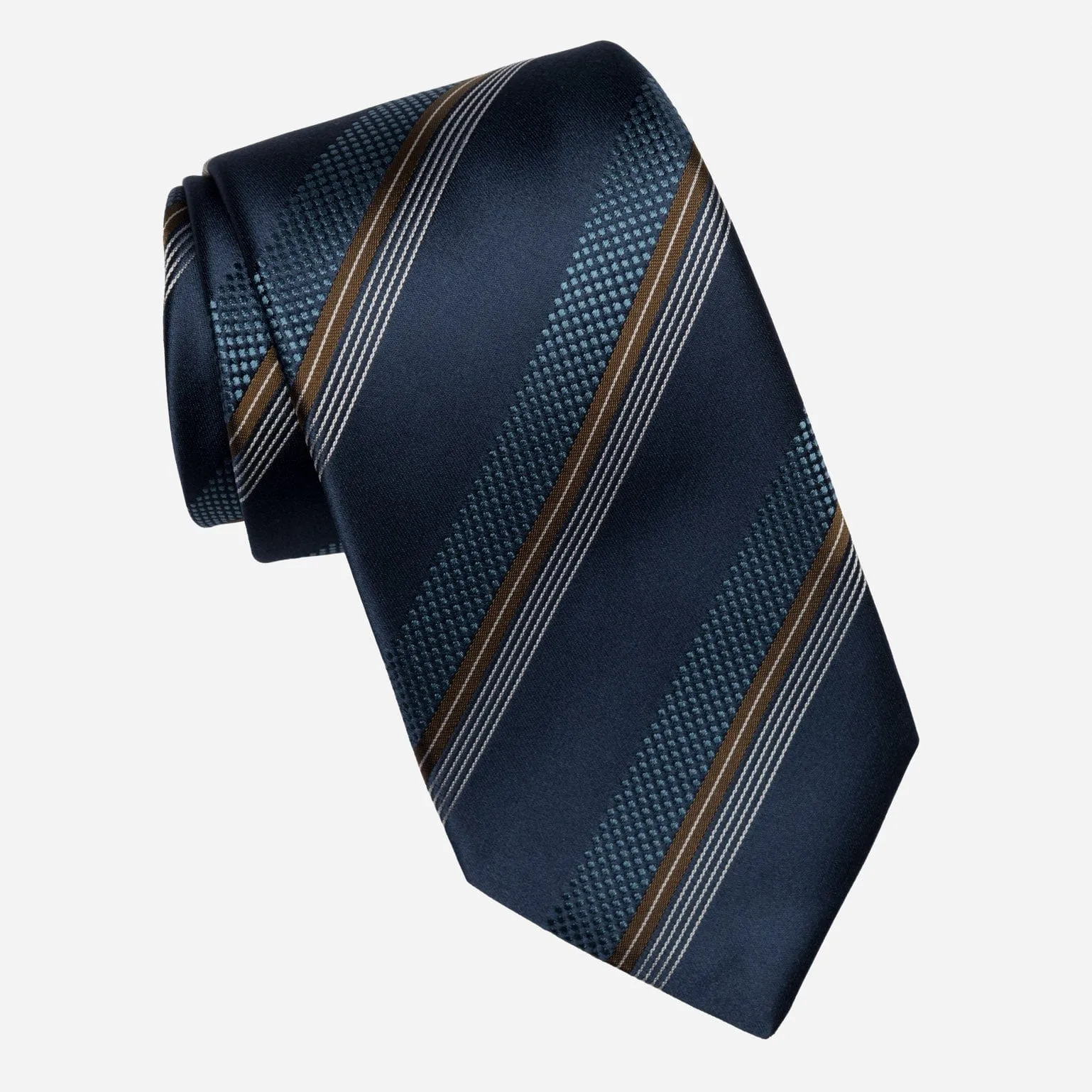 Corso - Silk Jacquard Tie - Petrol Blue sold by Elizabetta product image thumbnail 2