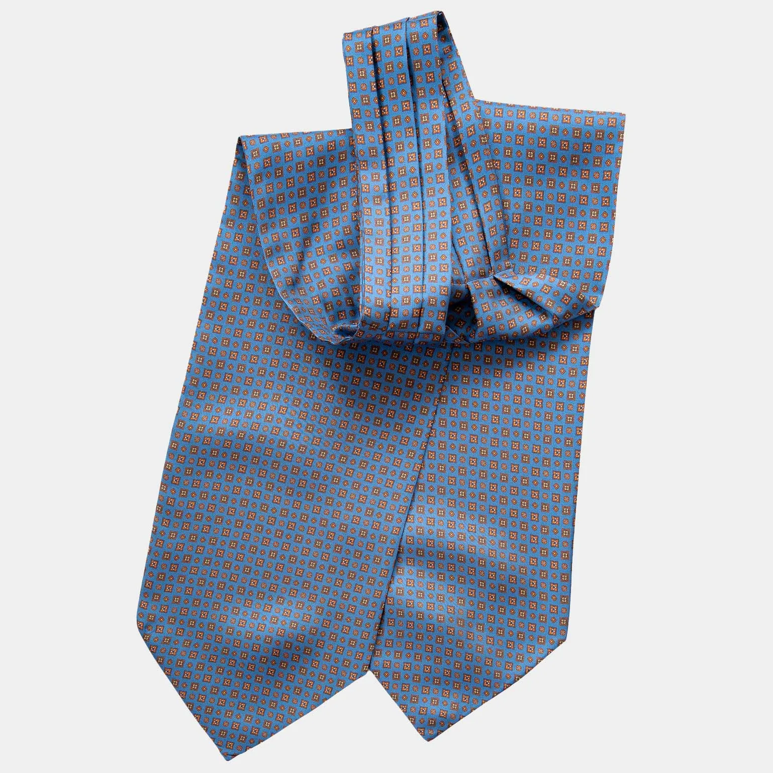 Fontana - Silk Ascot Cravat Tie - Blu sold by Elizabetta product image thumbnail 2