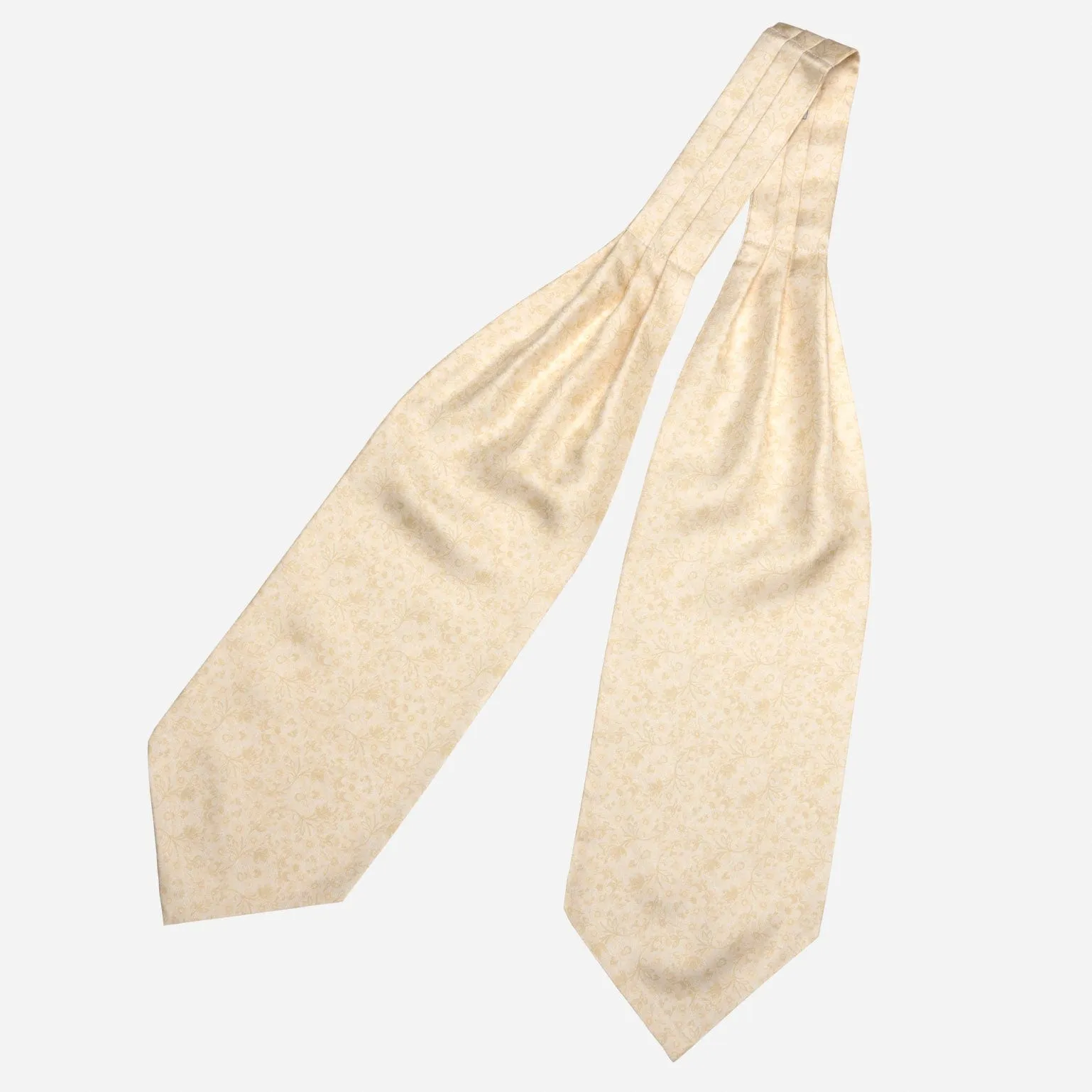 Ragusa - Silk Ascot Cravat Tie - Champagne sold by Elizabetta product image thumbnail 2