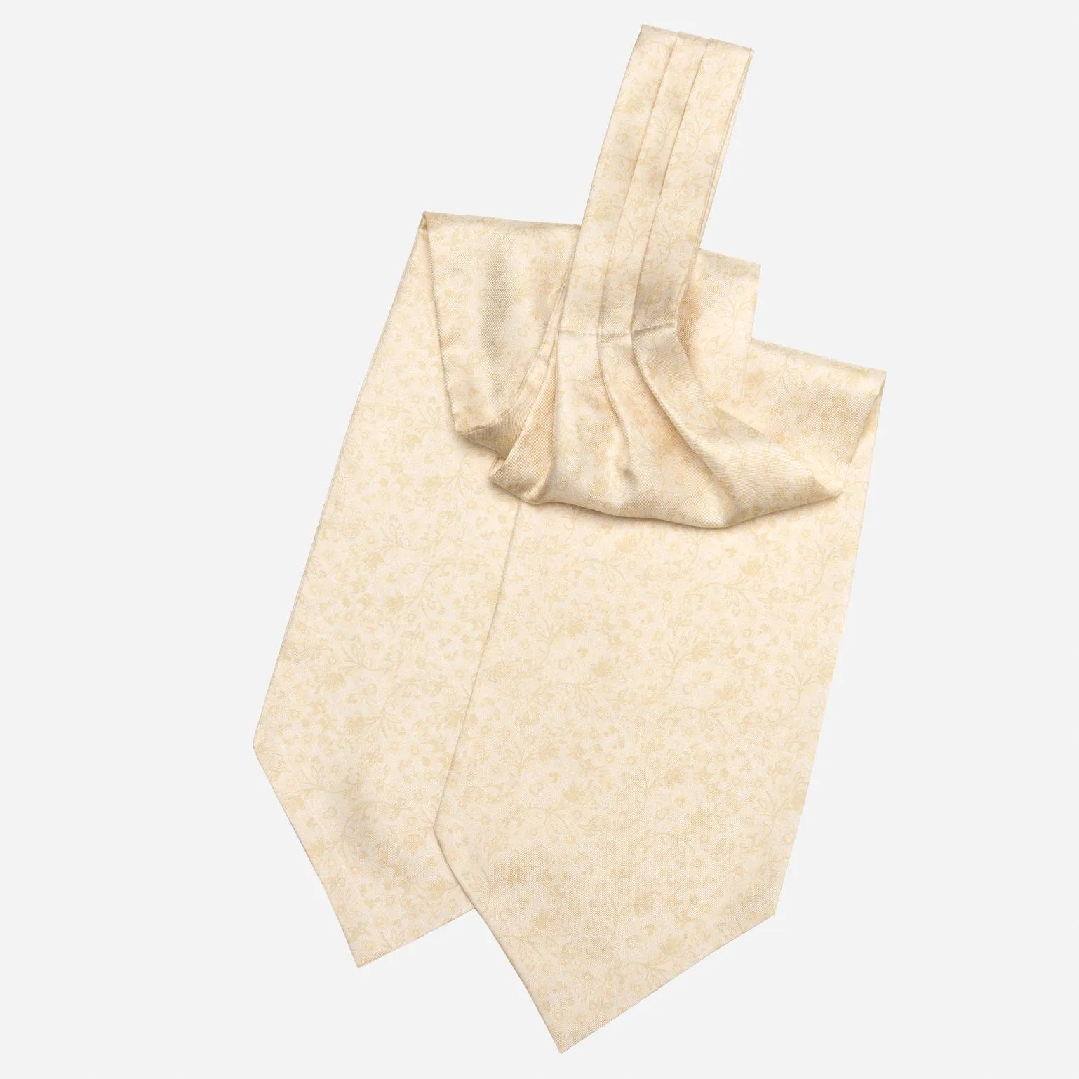 Ragusa - Silk Ascot Cravat Tie - Champagne sold by Elizabetta product image thumbnail 3