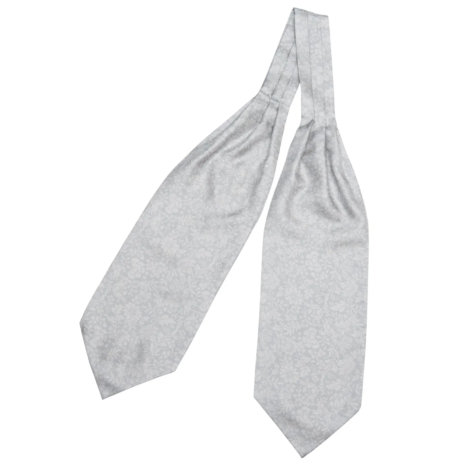 Porto Venere - Silk Ascot Cravat Tie - Silver Grey sold by Elizabetta product image thumbnail 2