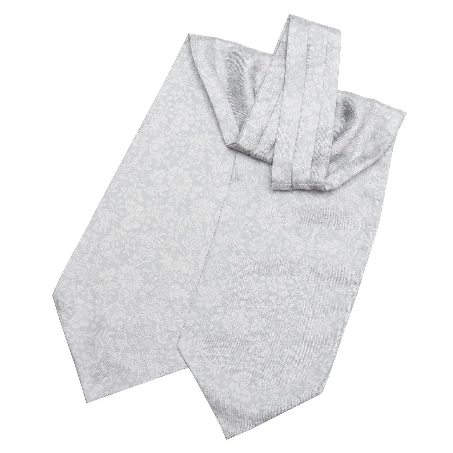 Porto Venere - Silk Ascot Cravat Tie - Silver Grey sold by Elizabetta product image thumbnail 3