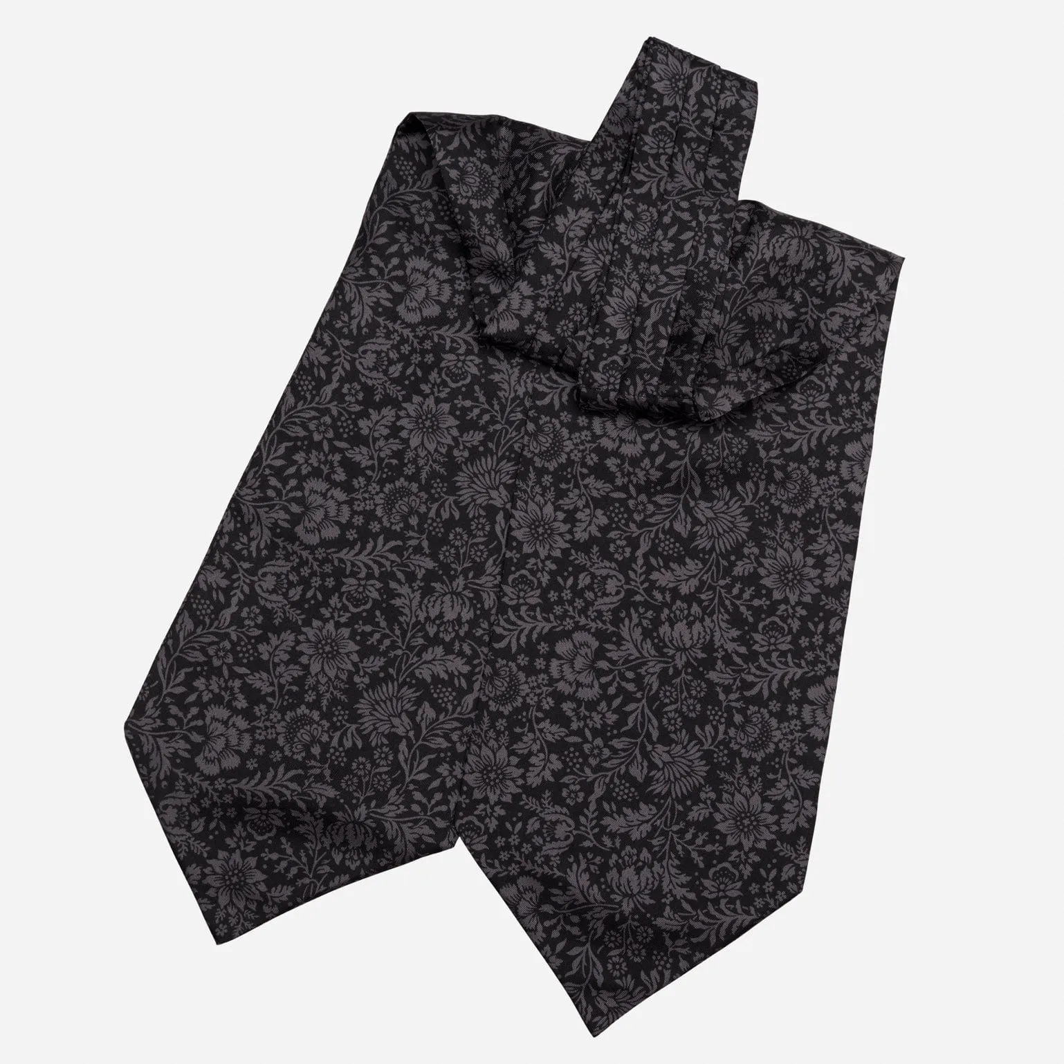 Porto Venere - Silk Ascot Cravat Tie - Black sold by Elizabetta product image thumbnail 3